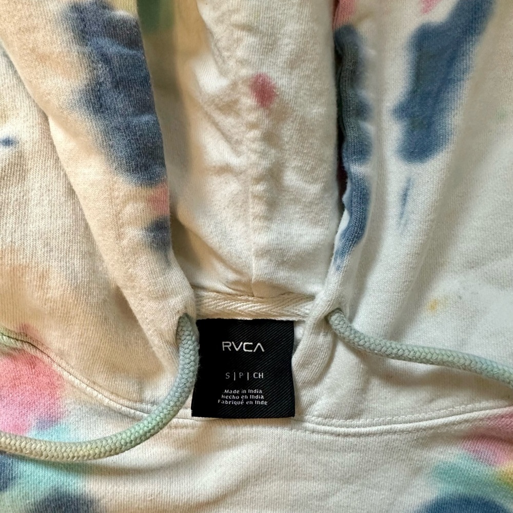 Men’s small RVCA Trippy Snail Tie-Dye Hoodie - Picture 4 of 5